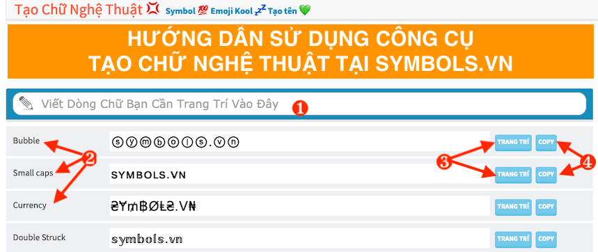 Công cụ Tạo Chữ Nghệ Thuật Online