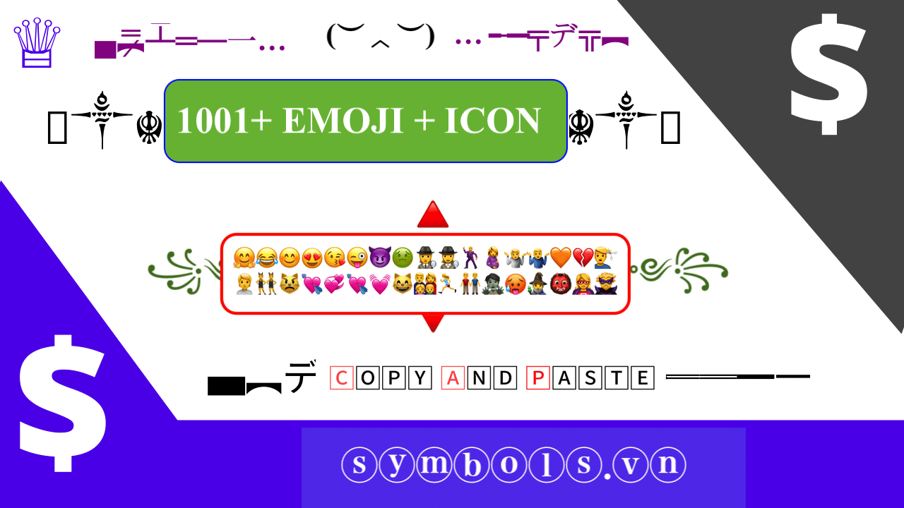1001 Kí Tự Đặc Biệt Tại Symbols.vn