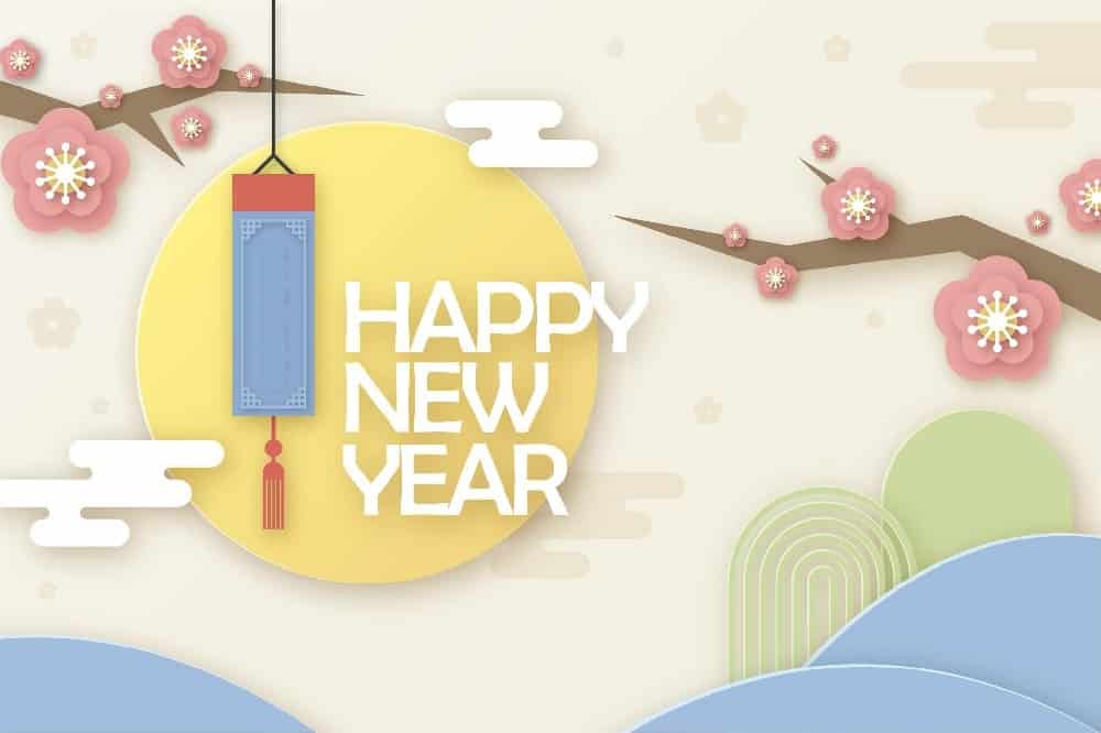 Cách tạo nên thiệp chúc mừng năm mới tết đến 2021 xuân Tân Sửu bởi vì Paint