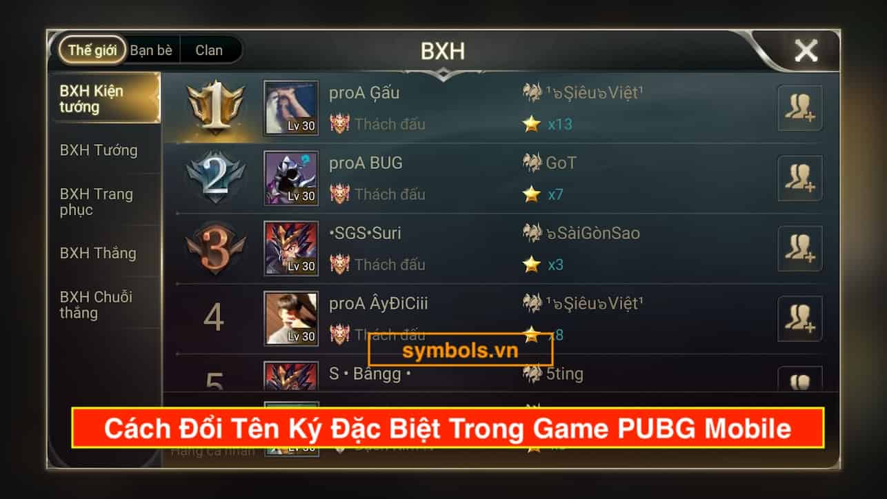 %C4%90o%CC%82%CC%89i Te%CC%82n Ky%CC%81 %C4%90a%CC%A3%CC%86c Bie%CC%A3%CC%82t Trong Game PUBG Mobile