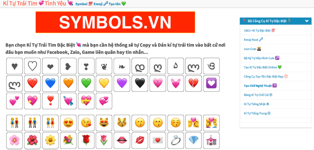 Biểu Tượng Trái Tim Emoji Trái Tim
