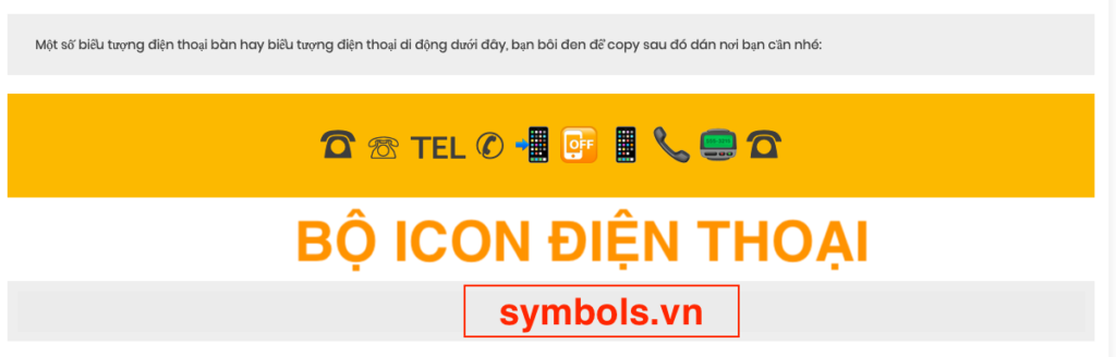 Icon Điện Thoại ❤️ 12 Mẫu Symbol Biểu Tượng Điện Thoại Đẹp