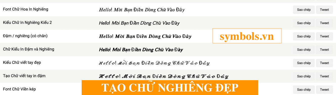 Tạo Chữ Nghiêng Đẹp ²⁰²³ ❤️999+ Font Chữ In Nghiêng FB