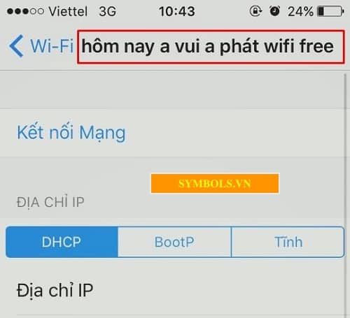 Tên wifi độc lạ