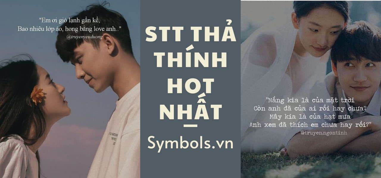 Status Thả Thính Hay Nhất ❤️ 1001 Tus Thả Thính Trai Gái