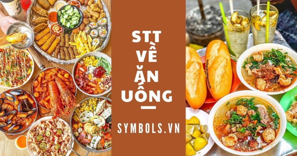 stt về ăn uống