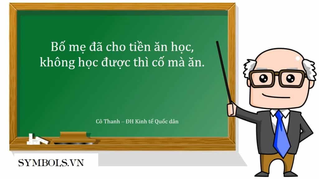 Câu nói bá đạo của thầy cô