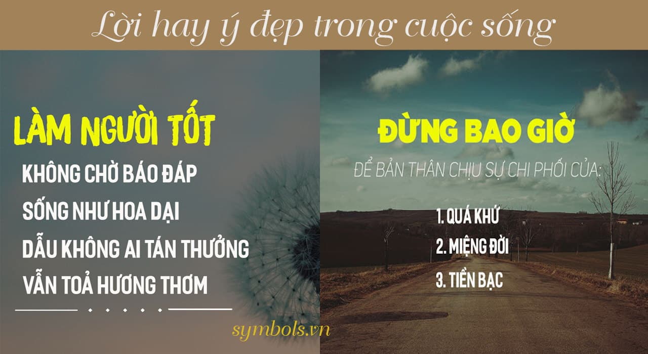 Lời Hay Ý Đẹp Trong Cuộc Sống ❤️ Câu Nói Hay Về Cuộc Sống