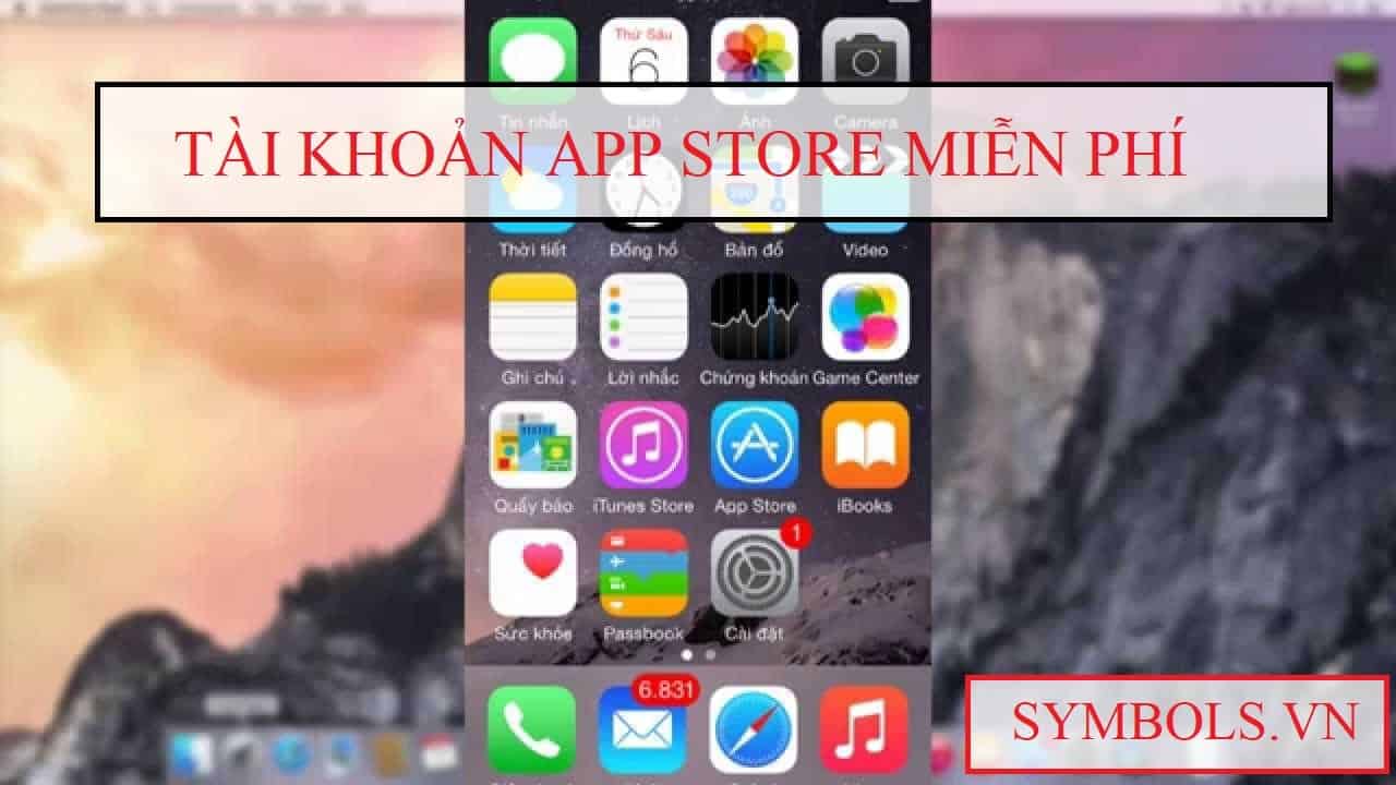 Tai Khoan App Store Mien Phi