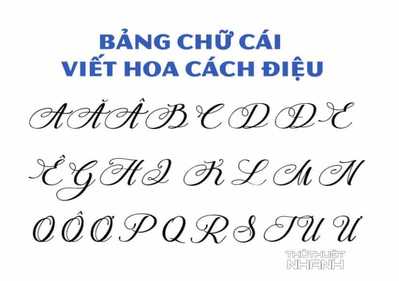 Bảng Chữ Cái In Hoa Kiểu Đẹp