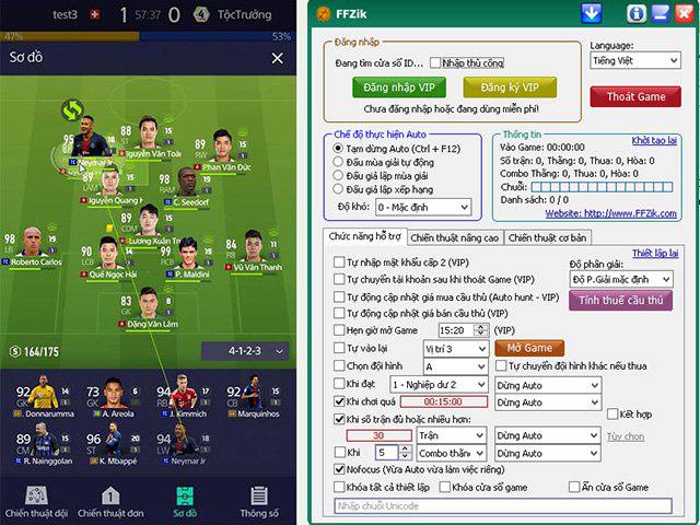 Bạn có thể dùng phần mềm FFZzik để hack FIFA Online 4