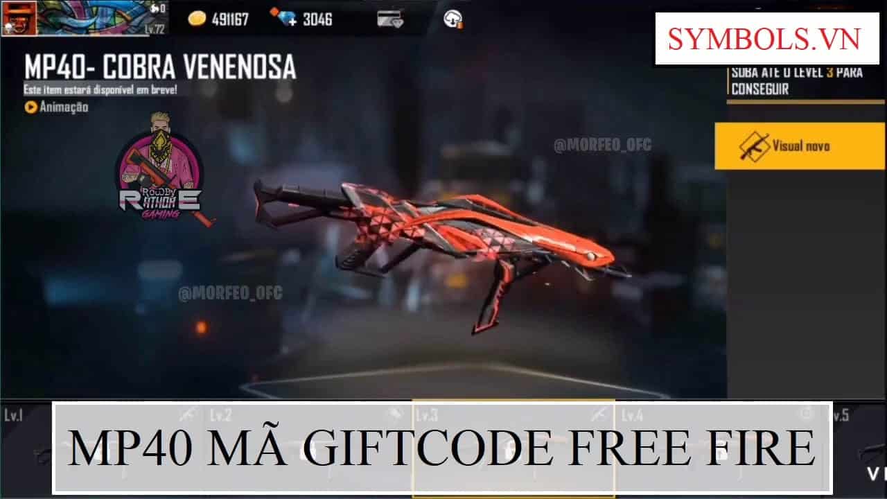Mp40 Mã Giftcode Free Fire