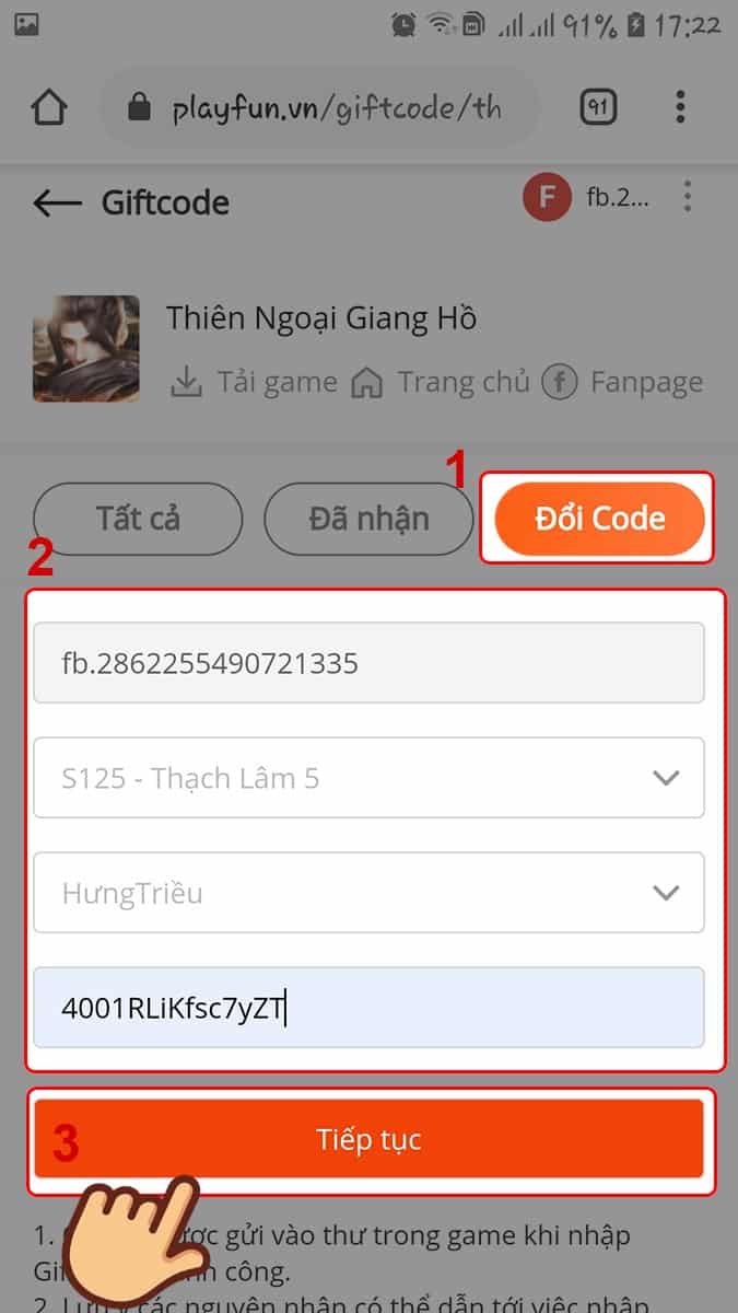 Code Thiên Ngoại Giang Hồ