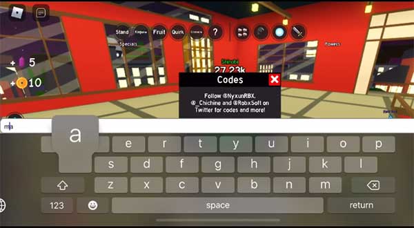 Gõ Code và nhấn Enter để nhận phần thưởng từ code.