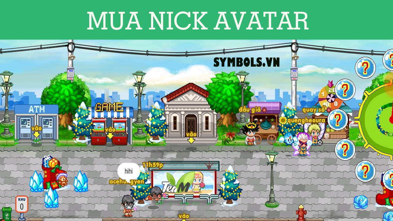 Mua Bán Nick Avatar VIP Chuyên uy tín