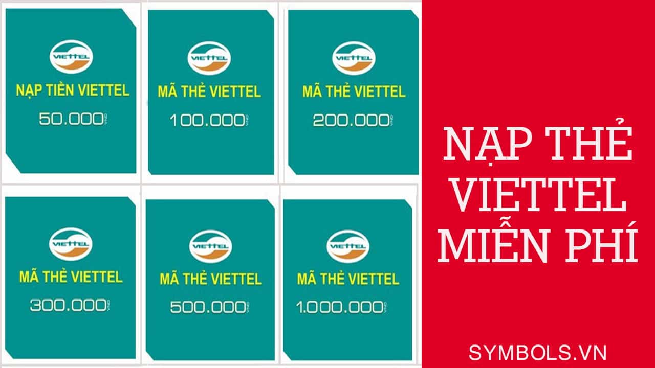 Nạp Thẻ Viettel