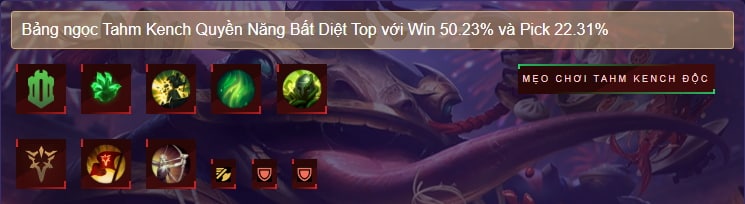 Bảng ngọc Tahm Kench Top