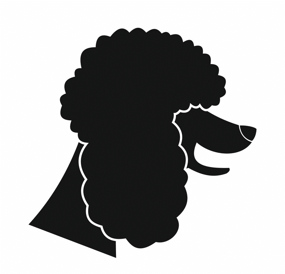 Biểu tượng chó Poodle màu đen
