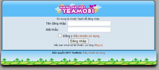 Các bạn đăng nhập vào mạng xã hội TeaMobi