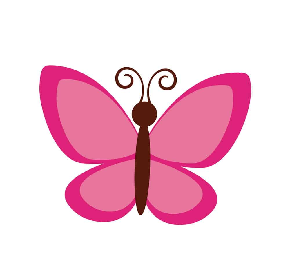 Gửi bạn mẫu icon bướm hồng xinh xắn