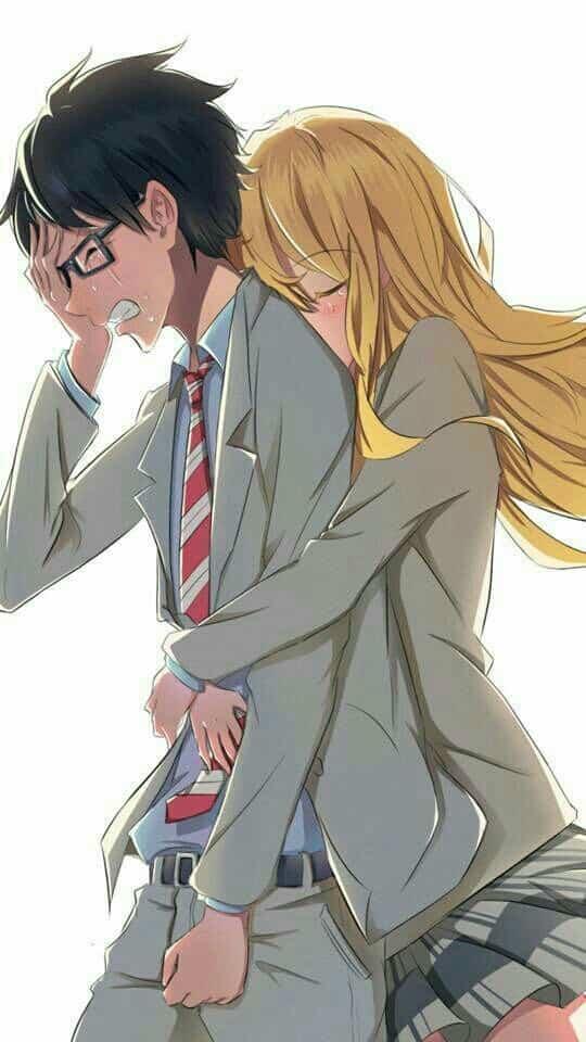 Hình Anime cặp đôi buồn khóc