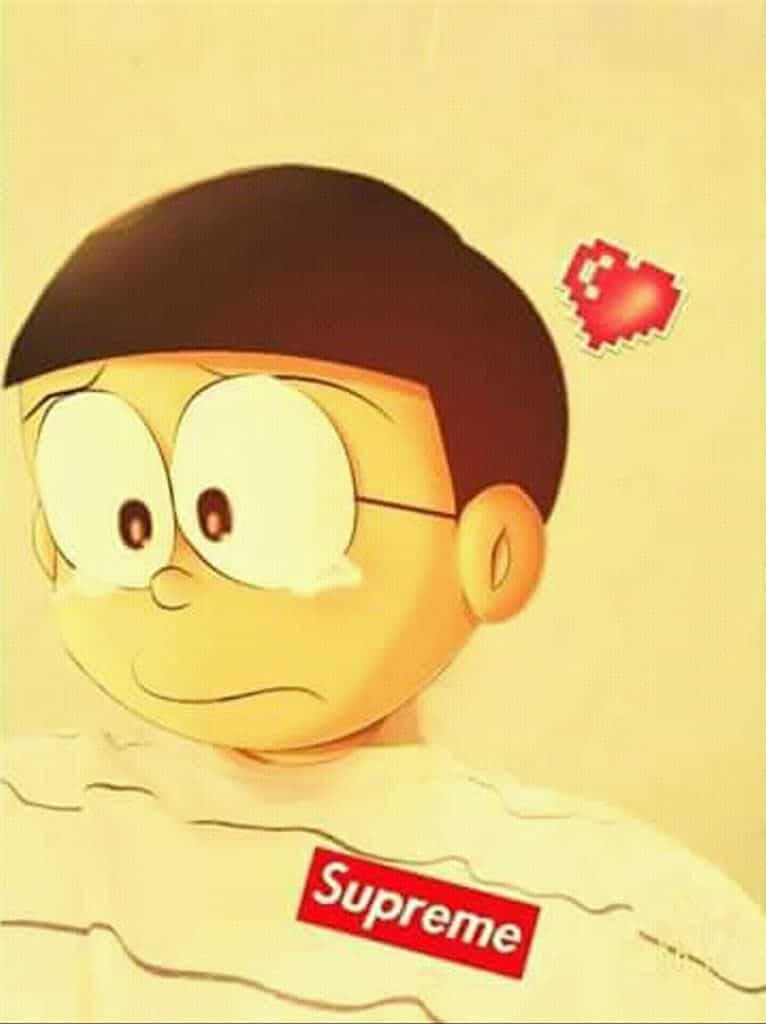 Hình Buồn Hoạt Hình Nobita thất tình