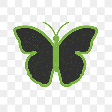 Hình ảnh biểu tượng con bướm màu xanh đen