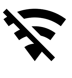 Hình ảnh biểu tượng wifi không kết nối được