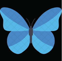 Hình ảnh cánh bướm màu xanh