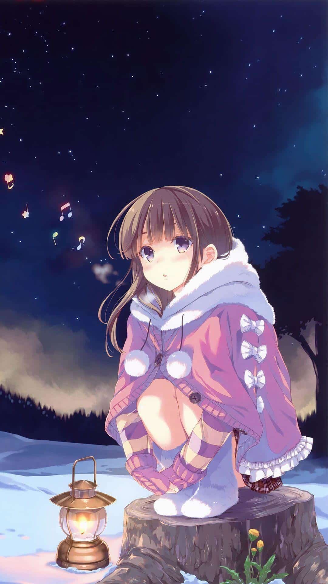 Hình nền Anime nữ cute đáng yêu