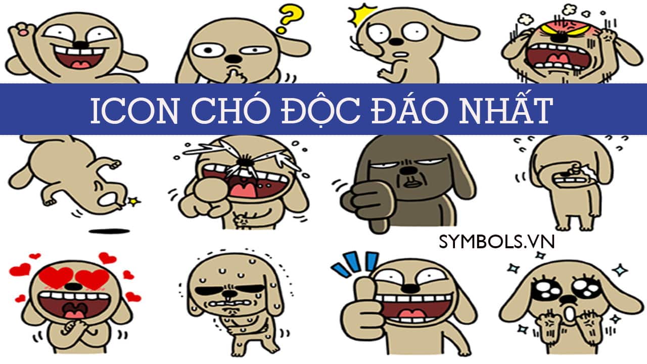 Icon Chó Đẹp, Biểu Tượng Con Chó ❤️️ Emoji Chó Mới Nhất