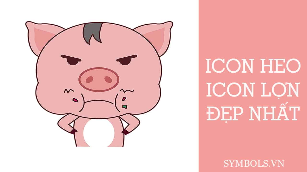 Icon Heo, Icon Lợn Đẹp ❤️️ Bộ Biểu Tượng Hình Con Heo
