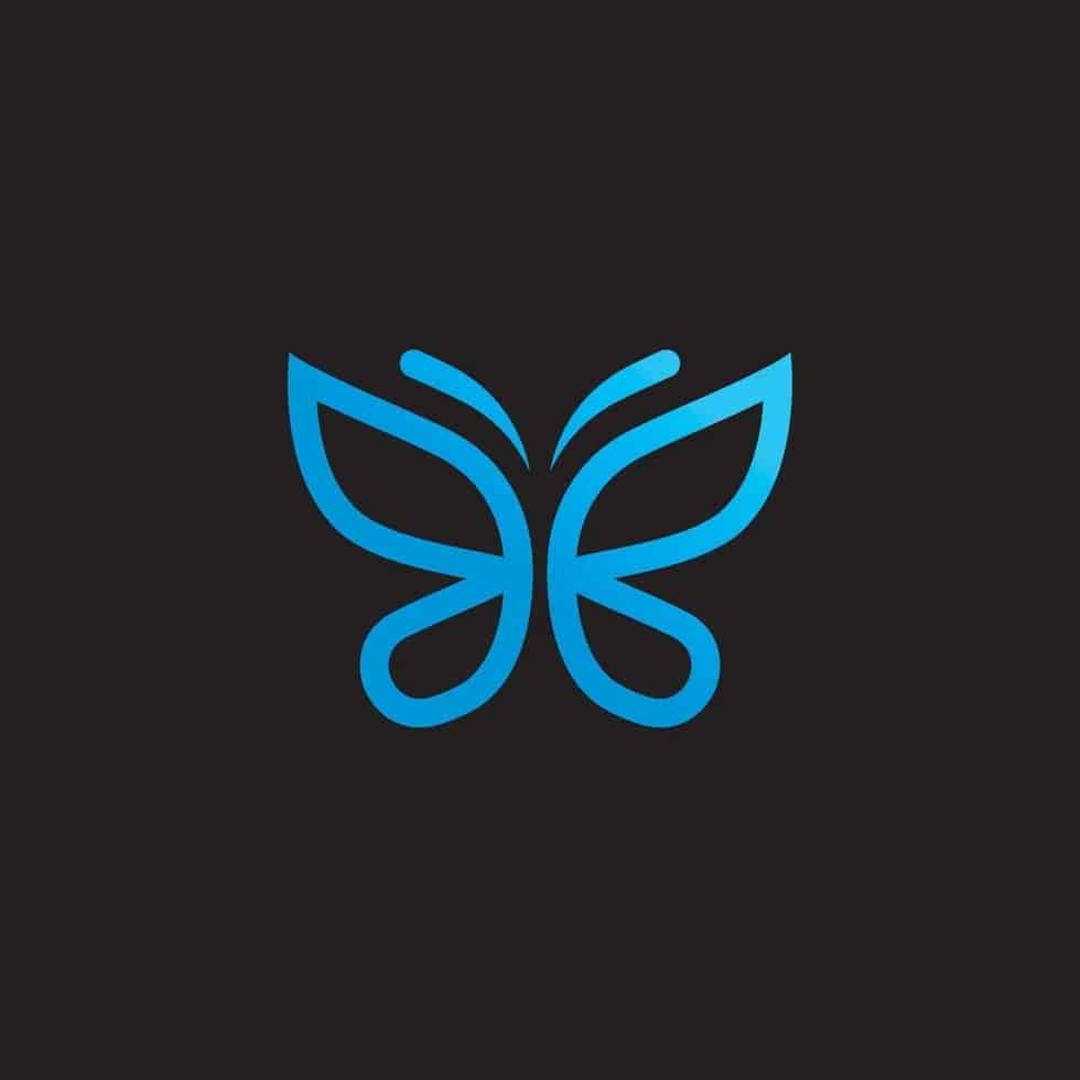 Icon bướm xanh