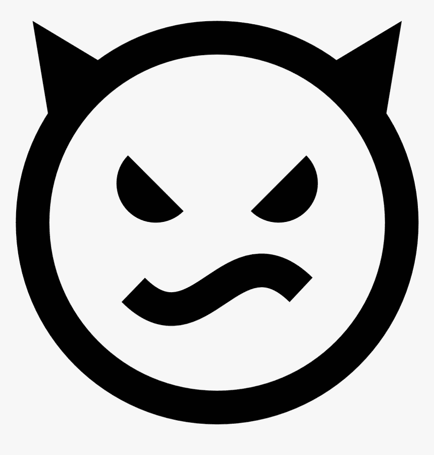 Icon mặt quỷ giận dữ