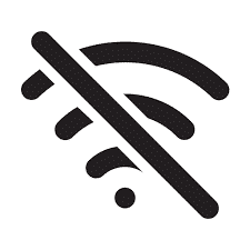 Icon wifi mất kết nối
