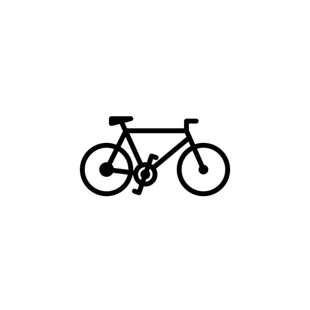 Kiểu ảnh icon xe đạp đơn giản
