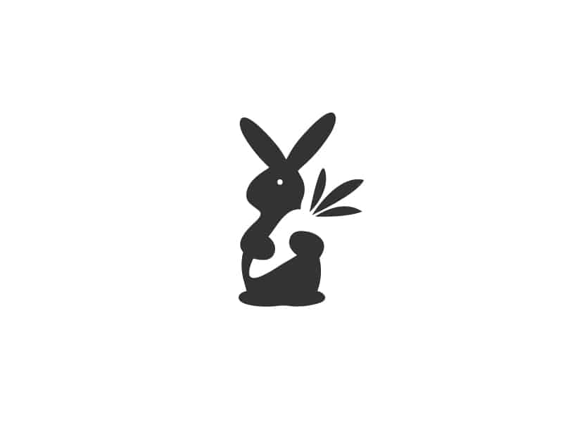 Kiểu icon thỏ đen đặc sắc