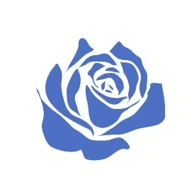 Mẫu biểu tượng hoa hồng xanh