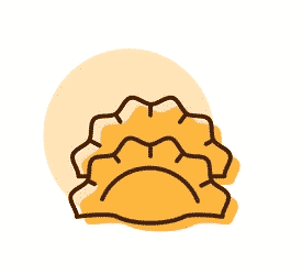 Mẫu icon bánh bao độc đáo