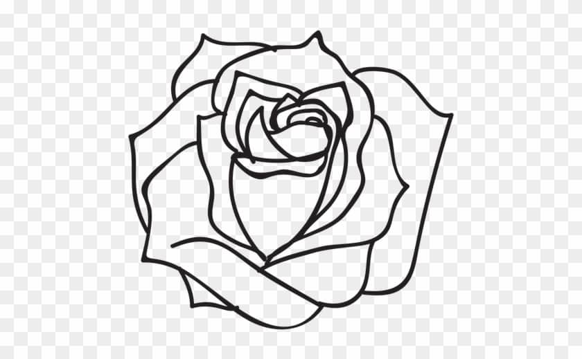 Mẫu icon hoa hồng trắng đơn giản
