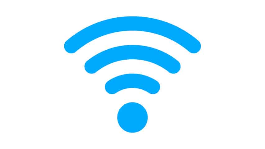 Mẫu icon wifi màu xanh đẹp