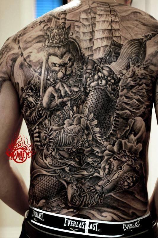 Mẫu tattoo tướng Tôn Ngộ Không