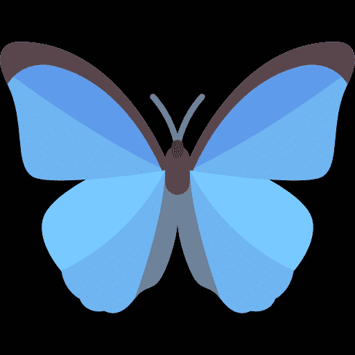 Mời bạn tham khảo mẫu icon bướm xanh