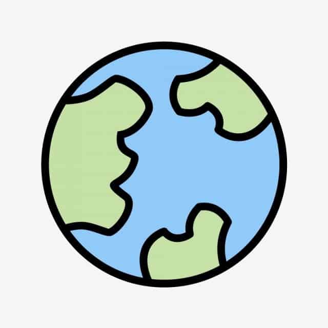 Vector biểu tượng hình trái đất