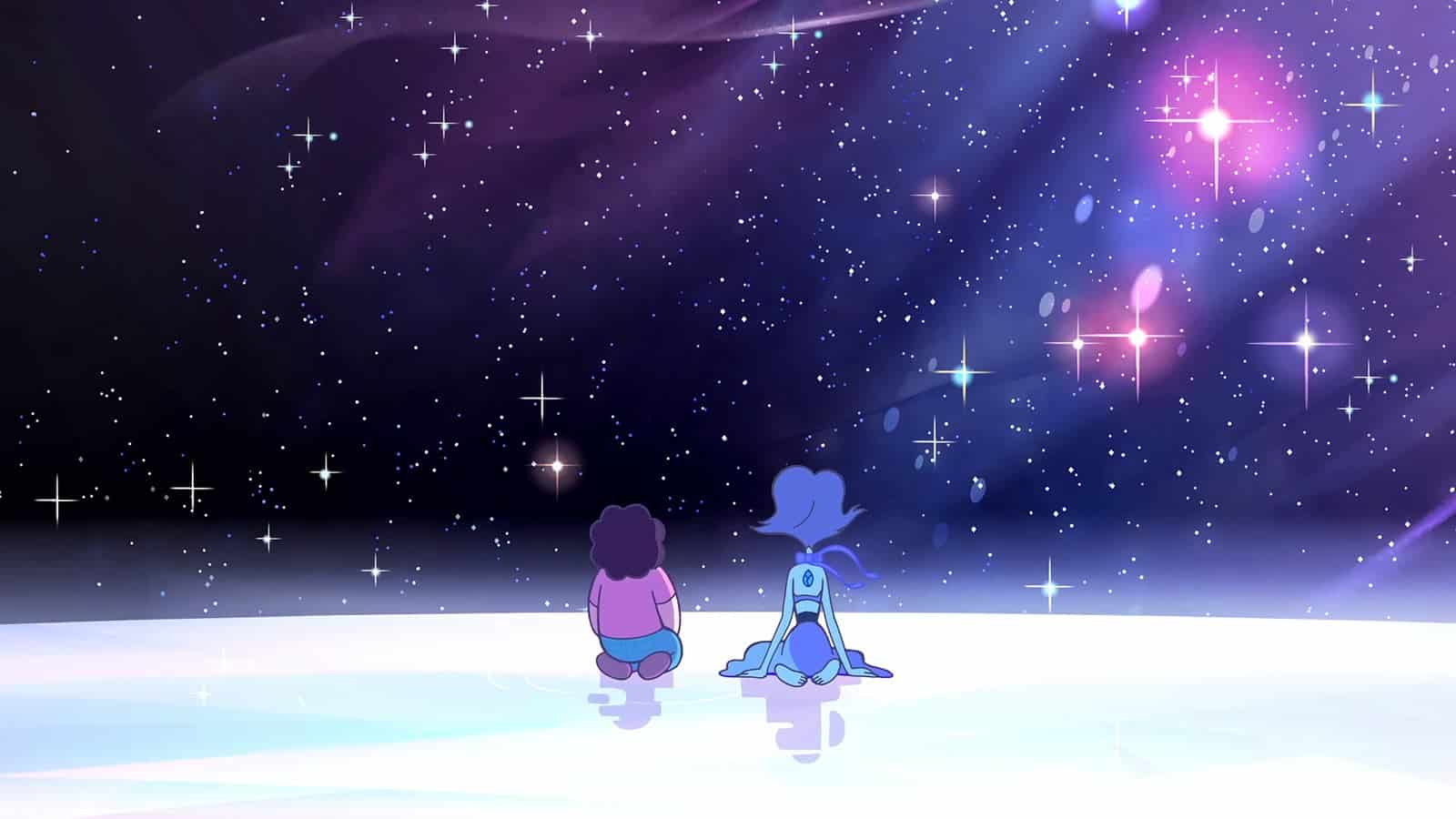Ảnh nền Anime Galaxy cho cặp đôi đáng yêu