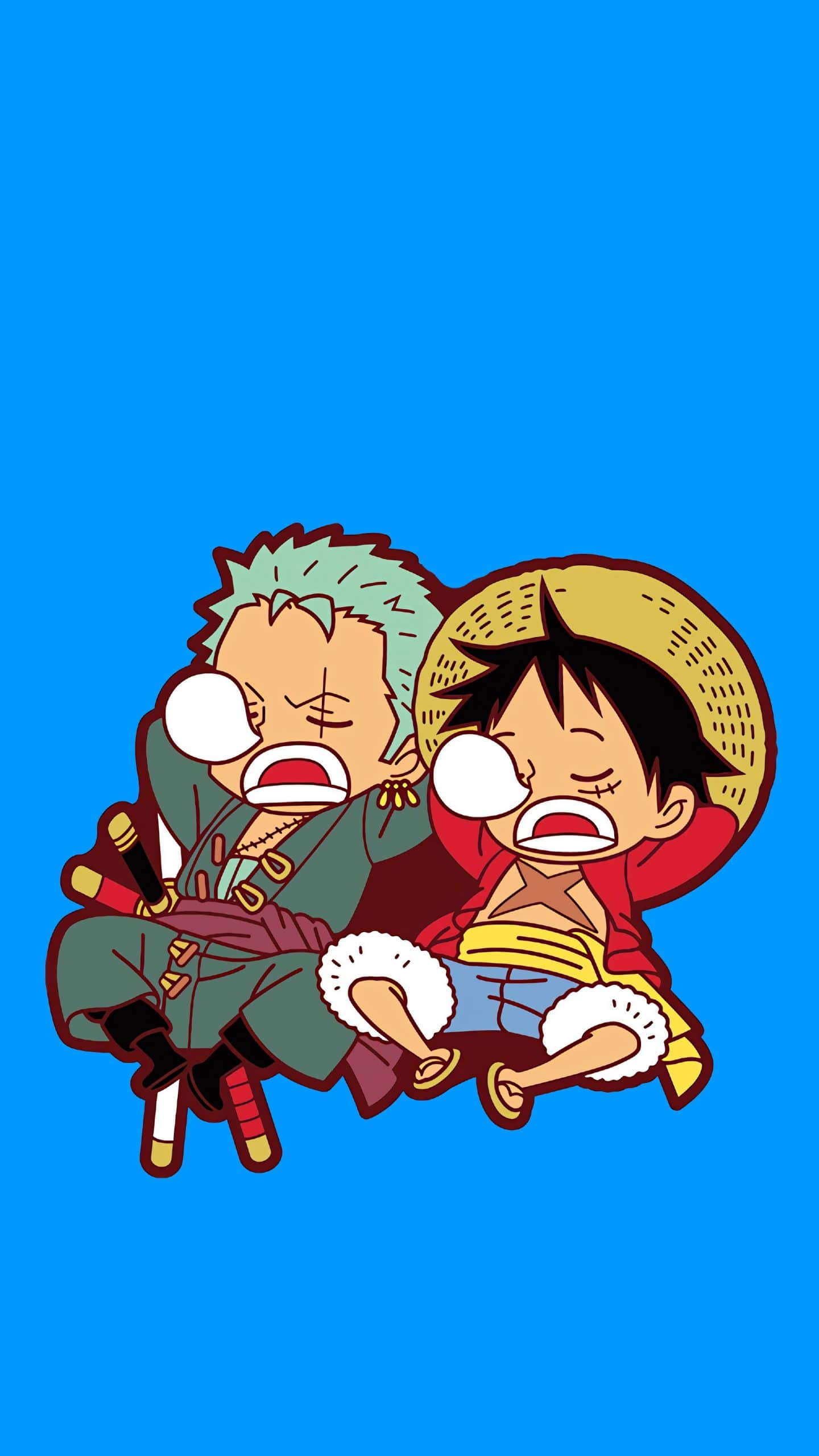 Ảnh nền điện thoại One Piece chibi cute đáng yêu