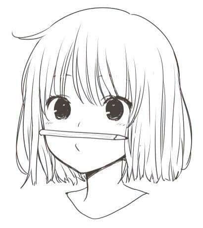 Hình Vẽ Anime Chibi Cute Đơn Giản