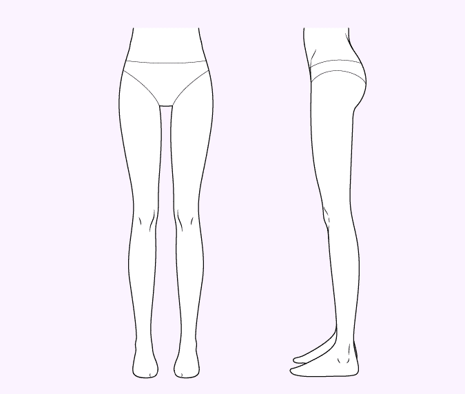 Bước 4 – Vẽ chân và chi tiết nhỏ hơn của chân
