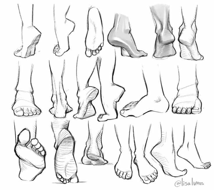 Các mẫu hình bàn chân đơn giản mà đẹp
