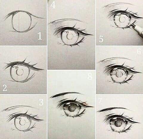 Cách Vẽ Mắt Nữ Tuyệt đẹp